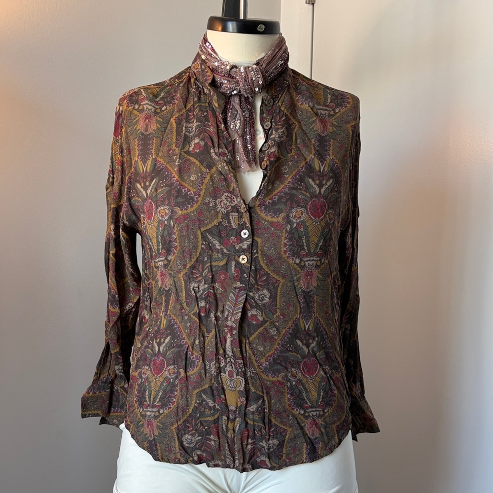 GAP Multicolor Paisley Blouse